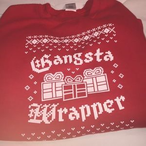 “Gangsta Wrapper” Christmas sweater